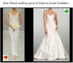 On a tight wedding budget? V Body Shape Broad Shoulders Wedding Gowns 7 Body Shapes