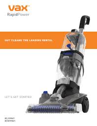 vax rapid power advance carpet cleaner