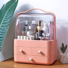 makeup organiser storage drawers dust