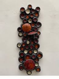 Abstract Ceramic Wall Sculpture From