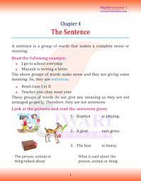 cl 2 english grammar chapter 4 the