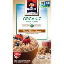 quaker organic instant oatmeal maple
