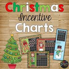 Incentive Charts Sticker Chart Editable Christmas Blacklines Included