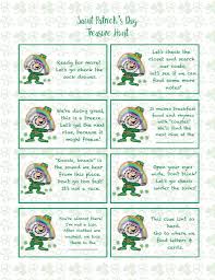 All you need to do is print out and follow the clues for this free printable st. St Patrick S Day Treasure Hunt Free Printable