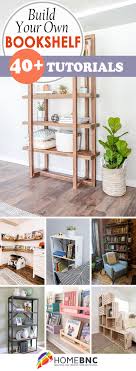 build your own bookshelf with these 40 unique tutorials