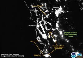 Fires continue to ravage california, with five new blazes igniting since friday (sept. Nasa S Suomi Npp Satellite Captures Striking Images Of California Wildfires At Night