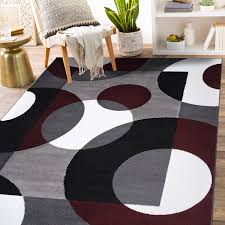 world rug gallery modern circles area rug