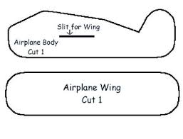 Cardboard Airplane Template