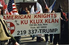 Image result for photos of trump and Klan