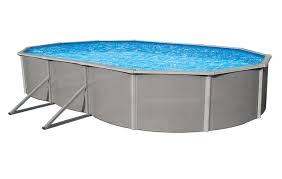Belize 18 X 33 Oval 52 In Steel Pool With 6 In Top Rail Nb2536