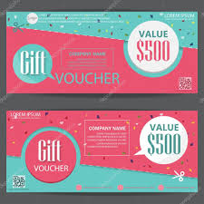 gift vouchers and certificates stock