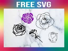 5 free rose svg templates for cricut