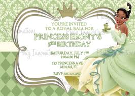 Free Printable Princess And The Frog Party Invitations