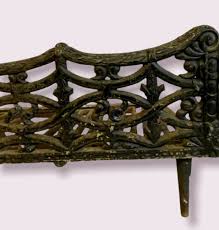 Antique Cast Iron Fireplace Grate Log