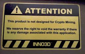 Crypto faq, gpu mining, mining guides / by dustin. Inno3d Warns That Mining Can Break Warranty On Their Gpus