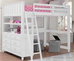 Dhp loft bed with desk underneath. 1045 Full Size Loft Bed With Desk White Lakehouse Collection White Finish Ne Kids Furniture