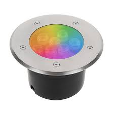 Rgb Led In Ground Well Light 9 Watt Color Changing Landscape Light Rgb