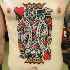 The meaning behind each playing card tattoo is as varied as any other personal piece of ink but one things for certain, playing card tattoos look awesome!! What Does King Of Hearts Tattoo Mean Represent Symbolism