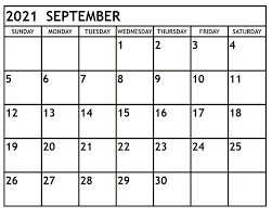 Ready to print, this calendar is absolutely free. September Calendar 2021 Canada Free Resume Templates
