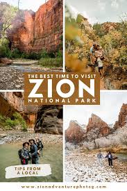 The best time to visit Zion National Park