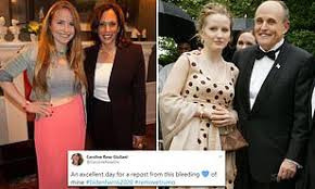 Kamala harris with her newborn baby sister, maya harris, who's now the chair of her presidential kamala wasn't as close with her father over the years, although she and maya visited him during. Rudy Giuliani S Daughter Tweets Picture With Kamala Harris Saying Remove Trump Daily Mail Online