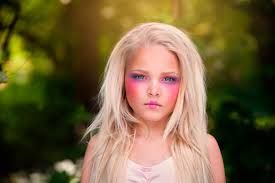 porcelain doll makeup child photography