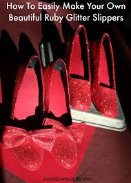 beautiful ruby glitter slippers