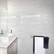white marble effect wall tiles