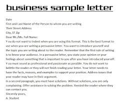 Business Letter Example 3000