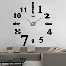 Silent Diy 3d Large Clock