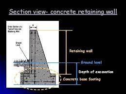 civil engineering works retaining wall