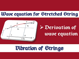 Derivation Of Wave Equation For A