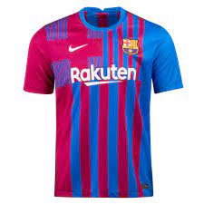 A litany of blaugrana players modelled the new kit upon its release, but lionel messi was notable by his absence from those photos. Fc Barcelona Home Jersey 2021 22 Nike Cv7891 428 Amstadion Com