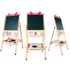 Display Magnetic Painted Children Using Flip Chart Wooden Easel