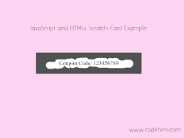 create scratch card using javascript