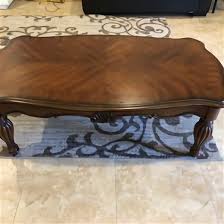 A table is a type of furniture comprising an open, flat surface supported by a base or legs. Ethan Allen Coffee Table For Sale Compared To Craigslist Only 4 Left At 60