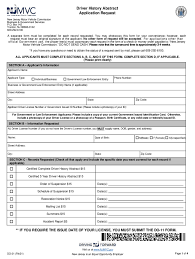 free driver abstract nj fill out