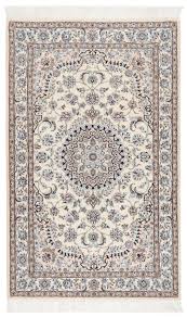 nain 9la persian rug white 210 x 132 cm