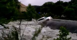 Suv Swept Away In Texas Floods