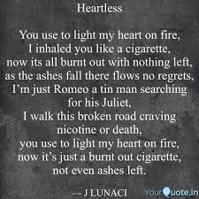 Heartless You Use To Li Quotes Writings By J Lunaci