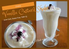 creamy vanilla custard shake low carb