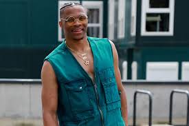 Russell westbrook's opening night outfit does not disappoint pic.twitter.com/du24qz1slh. Russell Westbrook On His Collection With Acne Studios