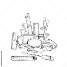 hand drawn cosmetics collection