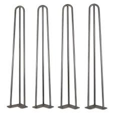 Raw Steel Hairpin Table Legs