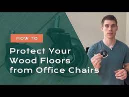 wood floors from office chairs
