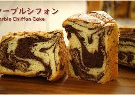cocoa marble chiffon cake recipe by