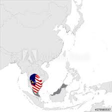 Go back to see more maps of malaysia. Malaysia Location Map On Map Asia 3d Malaysia Flag Map Marker Location Pin High Quality Map Of Malaysia Southeast Asia Vector Illustration Eps10 Stock Vector Adobe Stock
