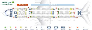 Seat Map Airbus A330 200 Aer Lingus Best Seats In Plane