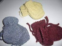 tricotées en France MLT Moufles de Naissance bébé