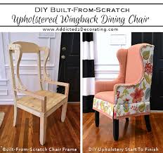diy upholstered wingback dining chair